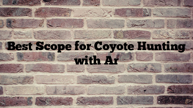 Best Scope for Coyote Hunting with Ar