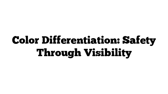 Color Differentiation: Safety Through Visibility